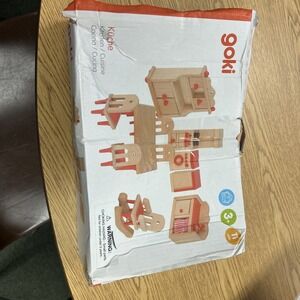 Goki Dollhouse Furniture Kitchen11 pcs RARE Beech Wood Quality Germany NEW